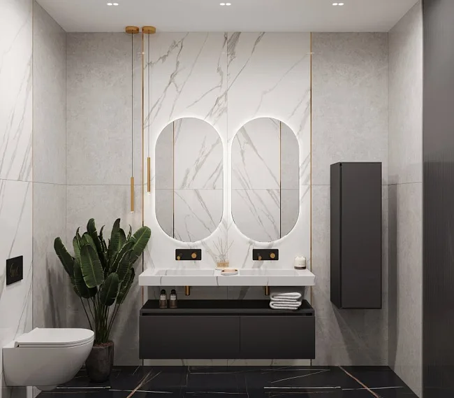 Раковина Armadi Art Flat Calacatta 140 Sancos — Оригинал