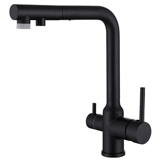 Смеситель для кухни Abber Emotion AF8814B, матовый черный