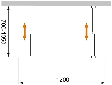 Душевая перегородка Cezares Liberta -L-2-120-C-Cr