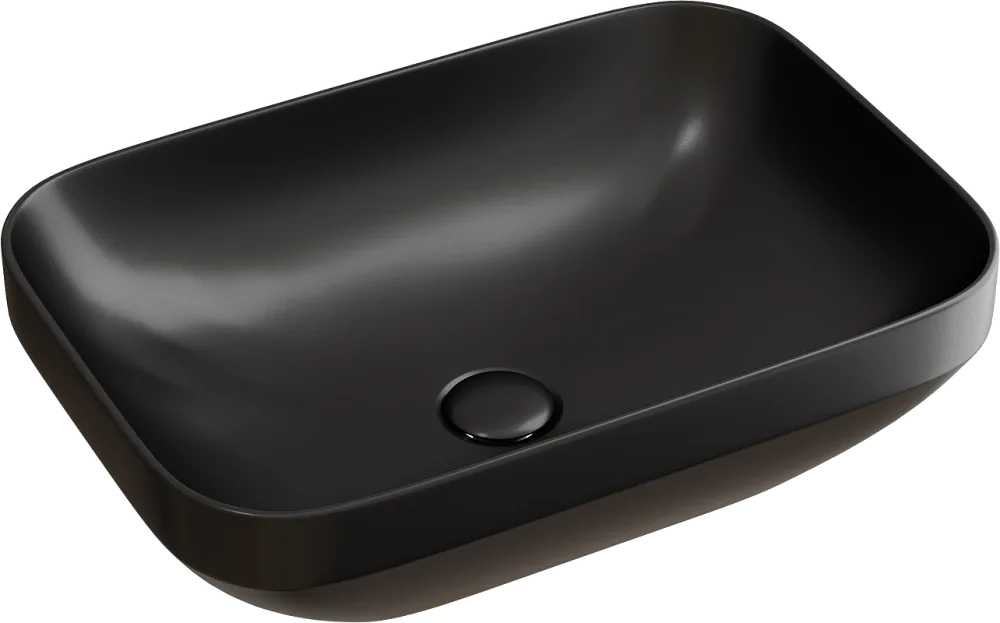 Накладная раковина Ceramicanova Element CN6055MB черная матовая Sancos — официальный сайт