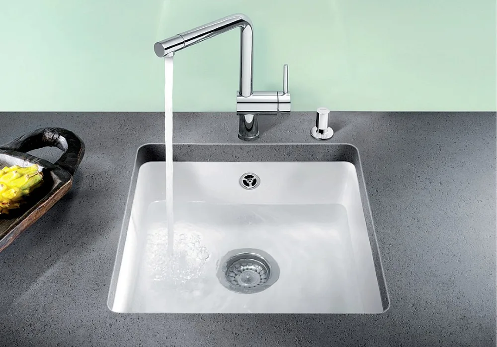 Мойка кухонная Blanco Subline 375-U белая Sancos — официальный сайт