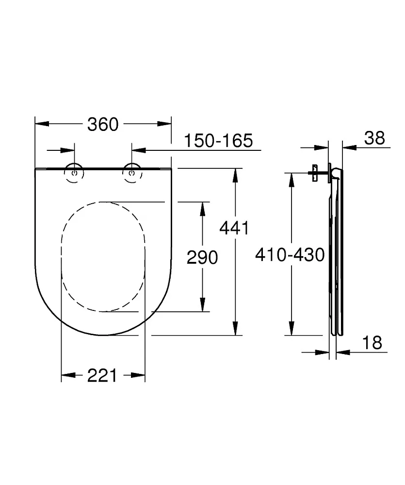 Крышка-сиденье Grohe Bau Ceramic 39913000 с микролифтом Sancos — официальный сайт