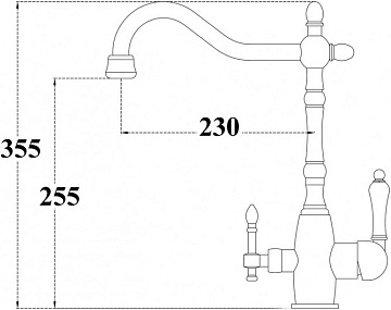 Смеситель для кухни Zorg Sanitary ZR 312 YF-33-nikel