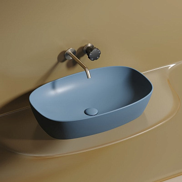 Накладная раковина Ceramicanova Element CN6049ML голубая матовая