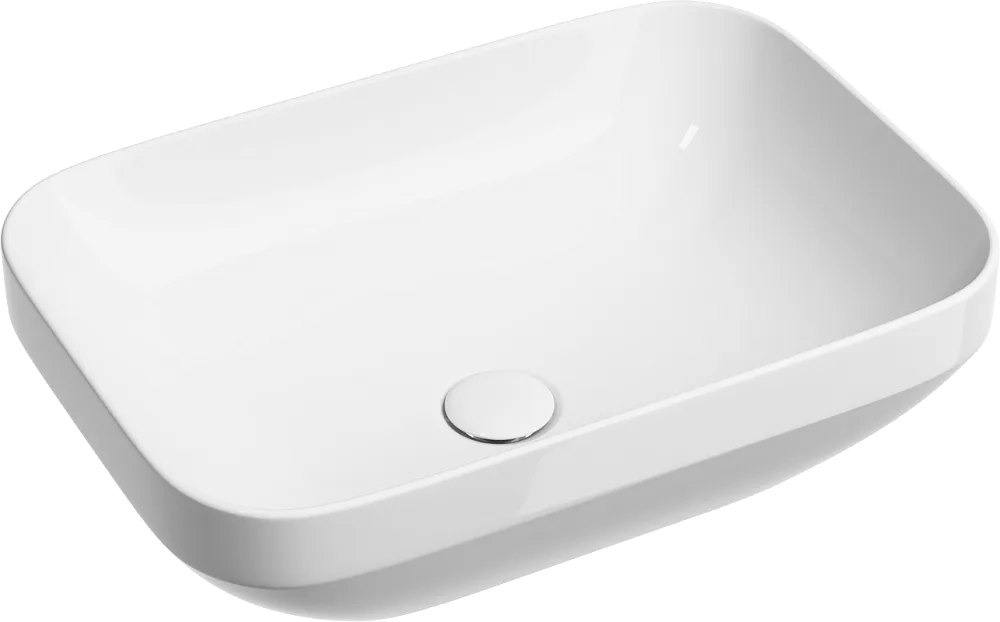 Накладная раковина Ceramicanova Element CN6055 белая глянцевая Sancos — официальный сайт
