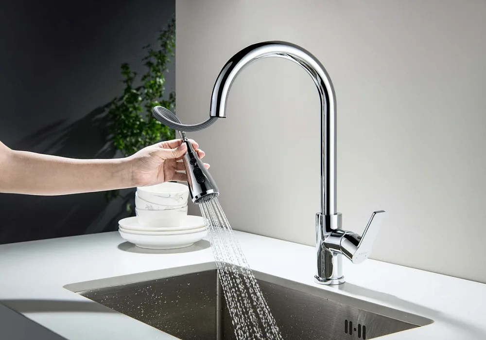 Смеситель для кухни AQUATEK Лугано AQ1784CR, хром Sancos — официальный сайт