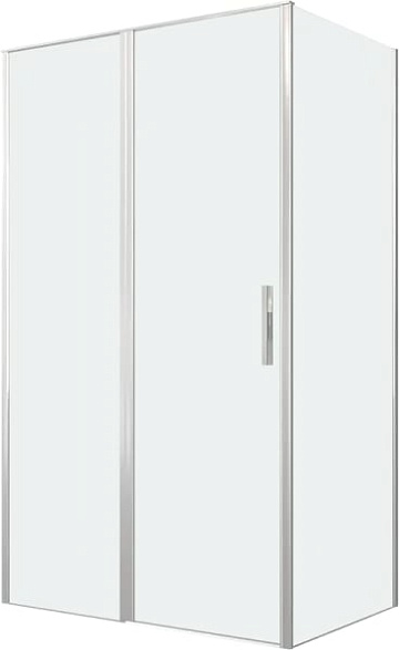 Душевой уголок Allen Brau Priority 120x80, профиль серебро браш, стекло прозрачное