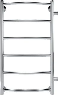 Полотенцесушитель водяной Indigo Arc LASW70-30-б/п-50 боковое подключение, серебристый