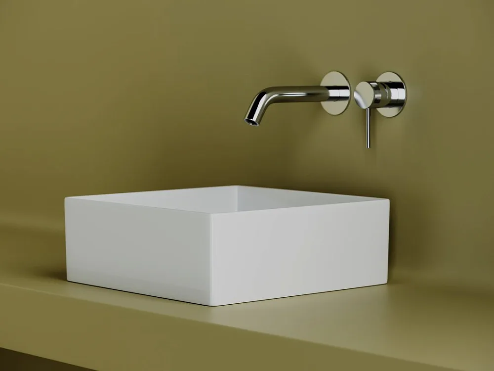 Накладная раковина Ceramicanova Element CN6068 белая глянцевая Sancos — официальный сайт