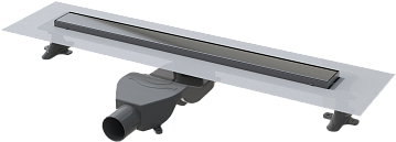 Душевой трап (лоток) Boheme Premium Linear 60 см, gun metal