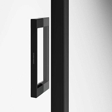 Душевая дверь в нишу KERAMA MARAZZI Lindo LN.120.SD.BLK.M профиль черный матовый, стекло прозрачное