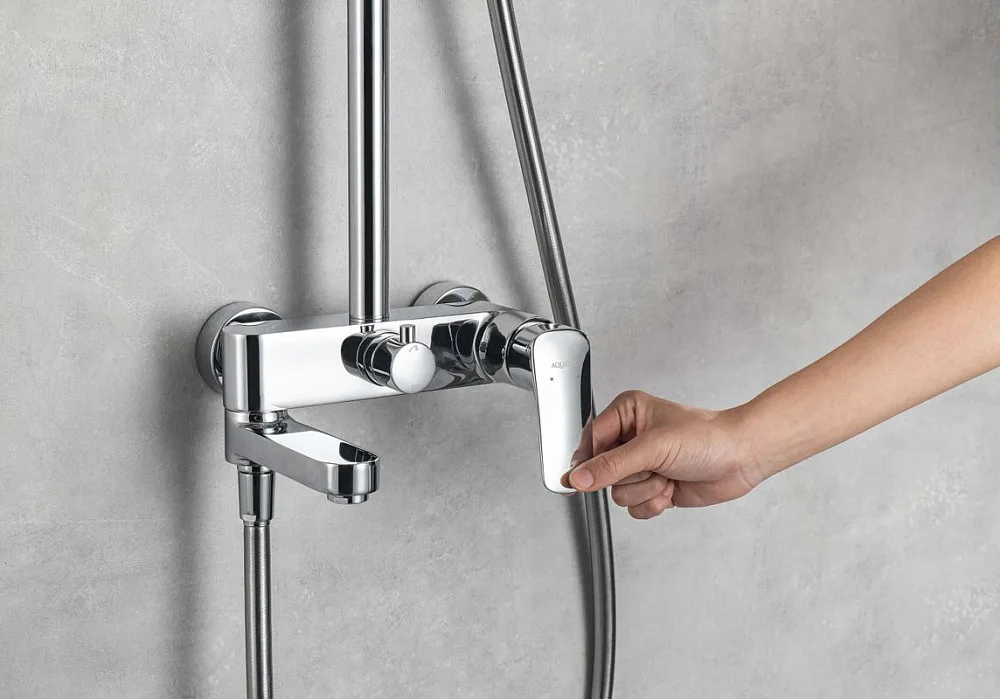 Душевая стойка AQUATEK AQ2040CR, хром Sancos — официальный сайт