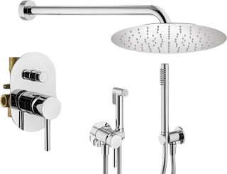 Комплект для ванной Plumberia Selection Ixo KITZXO15CR С ВНУТРЕННЕЙ ЧАСТЬЮ, хром