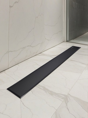 Душевой трап (лоток) AltroBagno Beni aggiuntivi AltroBagnoFD071205NeOp, матовый черный