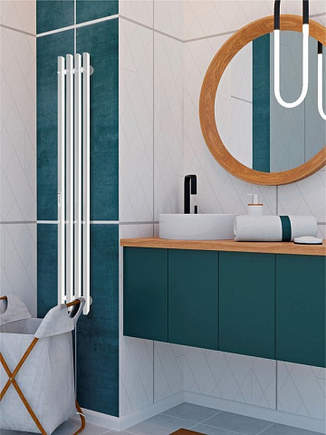 Полотенцесушитель электрический Indigo Style 4 PRO LSPRE120-18WMRt 120х18, белый матовый