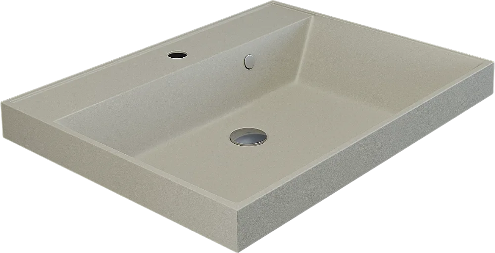 Мебельная раковина Uperwood Classic Quartz 291030014 60 см, матовая бежевая, лен Sancos — официальный сайт