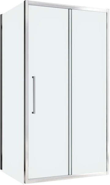 Душевой уголок Abber Schwarzer Diamant AG30170H-S60 170x60, профиль хром, стекло прозрачное