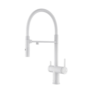 Смеситель для кухни Paulmark Gravity Gr213888-WH, белый матовый