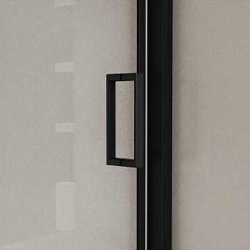 Душевая дверь в нишу Vincea City VDS-5CT110CLB 110 см, стекло прозрачное, черный