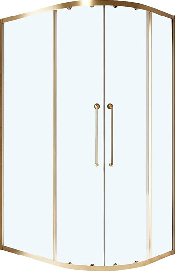 Душевой уголок Cezares Relax RELAX-304-RH-2-120/90-C-BORO 120x90, профиль брашированное золото