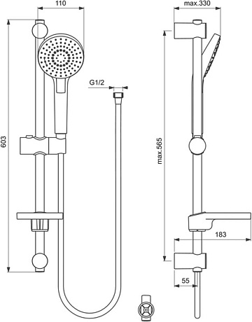 Комплект для ванной Ideal Standard Ceraflex BD001AA