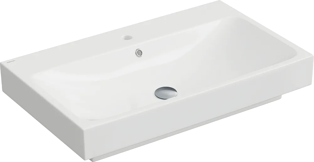 Раковина Berges Strati 81x49, глянцевая белая Sancos — официальный сайт