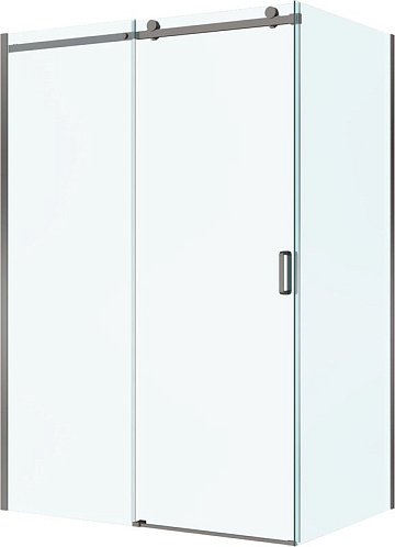 Душевой уголок BelBagno Soft Close-2 AH-1-140/80-C-GM профиль оружейная сталь