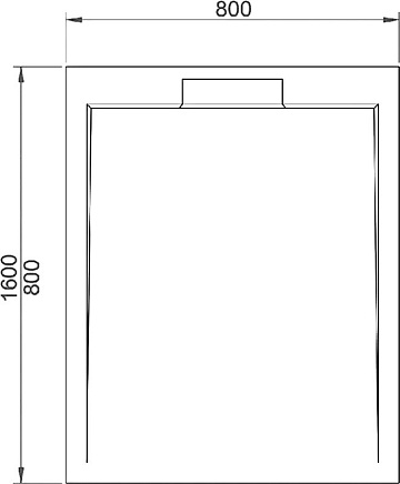 Поддон для душа RGW Stone Tray STL MB 160x80, черный мрамор