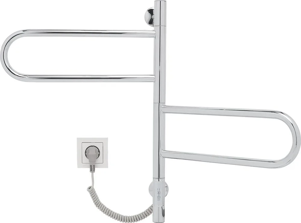 Полотенцесушитель электрический Vincea VTD-1R1CE 44x60 хром Sancos — официальный сайт