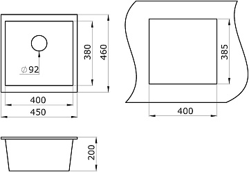 Мойка кухонная Paulmark Brilon PM104546-WH белый