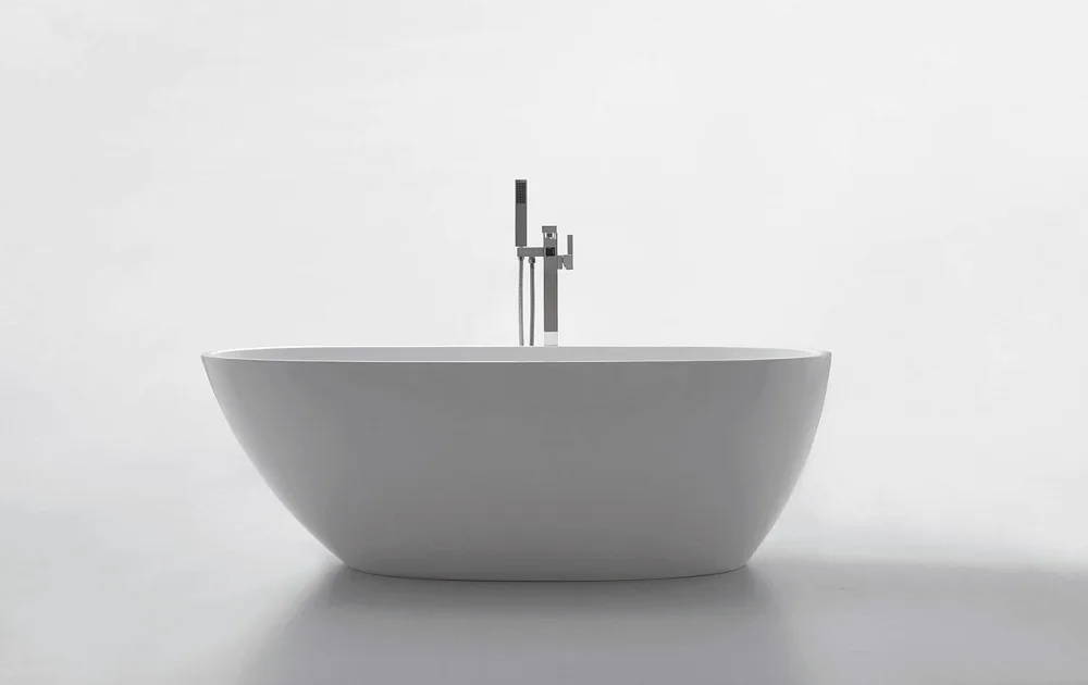 Акриловая ванна BelBagno BB80-1700-W0 170x85 см, отдельностоящая, белая, овальная, на ножках Sancos — официальный сайт