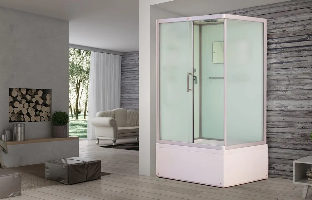 Душевая кабина Esbano Elegancia ES-129CKRB L, с высоким поддоном, с сиденьем Sancos — официальный сайт