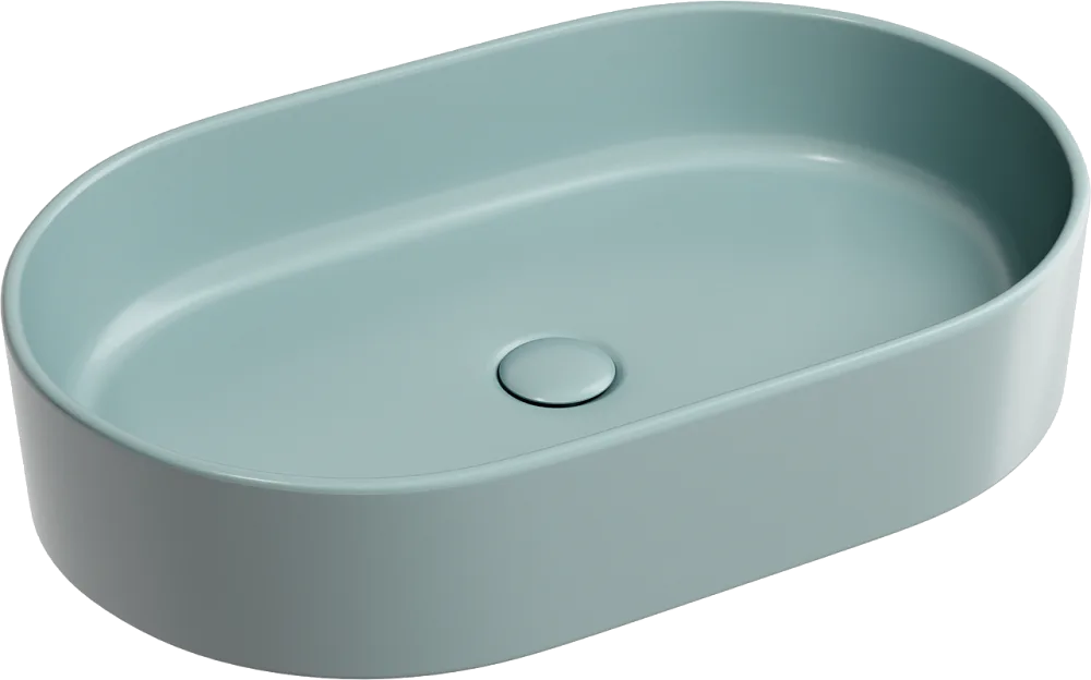 Накладная раковина Ceramicanova Element CN6048MLG зеленая матовая Sancos — официальный сайт