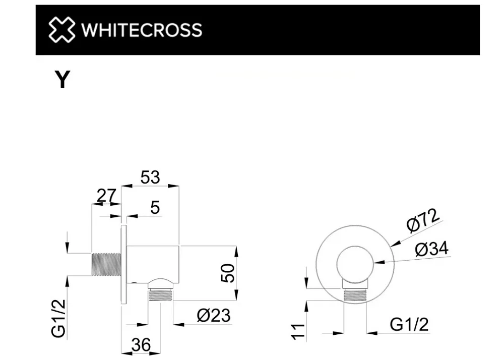 Шланговое подключение WHITECROSS Y Y1018GM, оружейная сталь Sancos — официальный сайт
