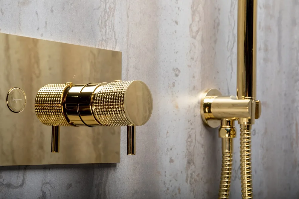 Душевой комплект Boheme Fusion 130-G, С ВНУТРЕННЕЙ ЧАСТЬЮ, золото Sancos — официальный сайт