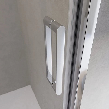 Душевая дверь в нишу BelBagno Luce BF-1-120-C-Cr профиль хром, стекло прозрачное