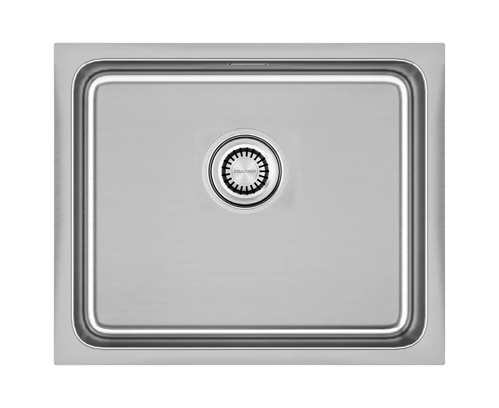 Мойка кухонная Paulmark Vista PM305444-BS, брашированная нержавеющая сталь Sancos — официальный сайт
