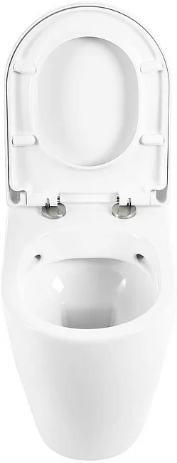 Унитаз приставной напольный BelBagno Marino BB105CBR сиденье BB105SC с микролифтом, безободковый, гл Sancos — Оригинал
