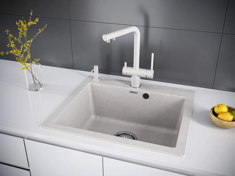 Дозатор для кухонной мойки,Paulmark Decus D004-BE бежевый Sancos — официальный сайт