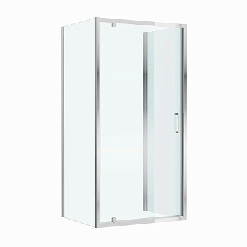 Душевой уголок Cezares Molveno BA2 100+80 C Cr IV 100х80 см, профиль хром, стекло прозрачное