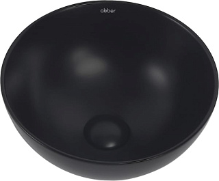Накладная раковина Abber Bequem AC2106MB матовая черная