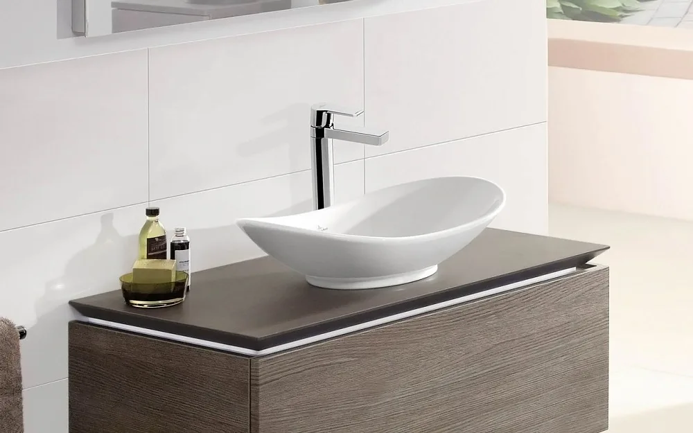 Накладная раковина Villeroy & Boch My Nature 4110 60R1 alpin CeramicPlus Sancos — официальный сайт