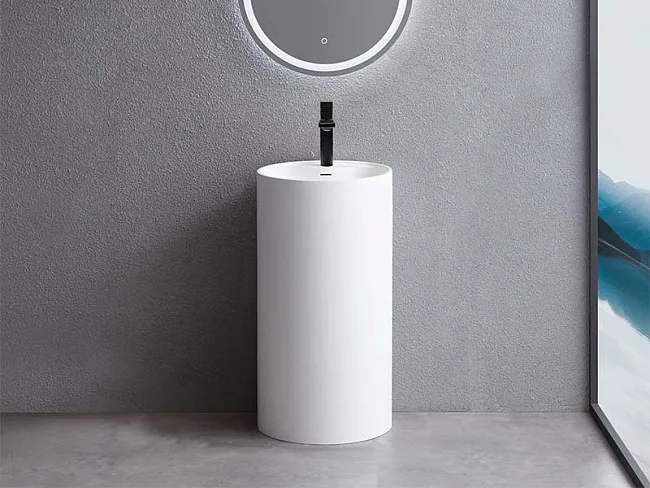 Раковина Uni-Flow Cilindro 1 FS503-450 Gloss White слив в стену Sancos — Оригинал