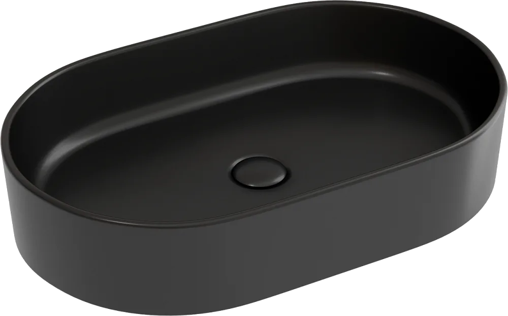 Накладная раковина Ceramicanova Element CN6048MB черная матовая Sancos — официальный сайт