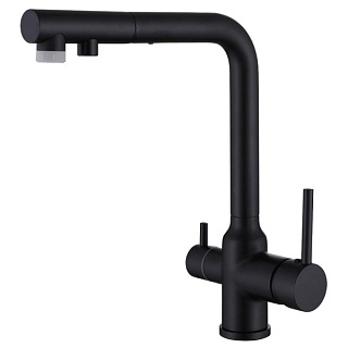 Смеситель для кухни Abber Emotion AF8814B, матовый черный