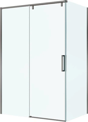 Душевой уголок BelBagno Soft Close-1 AH-1-140/100-C-GM профиль оружейная сталь