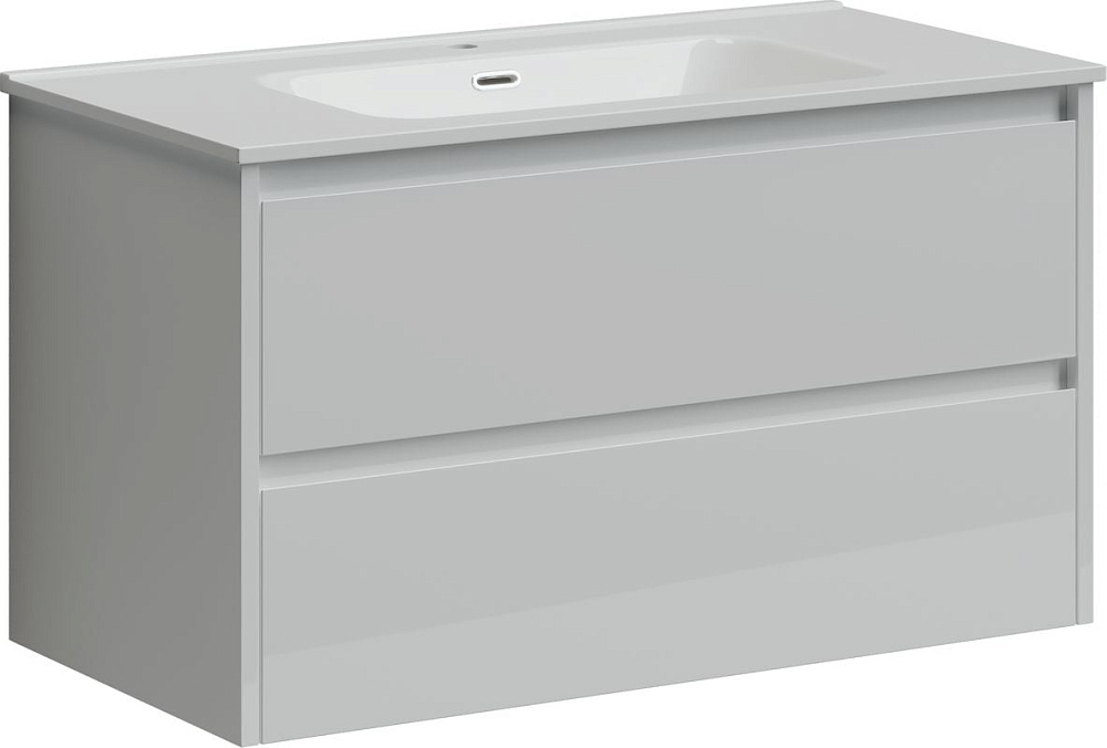 Тумба под раковину Sancos Libra 90 подвесная белый глянец, LB90W