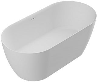Ванна из искусственного камня Cezares Relax Solid Surface 150x75 см, отдельностоящая, матовая белая,