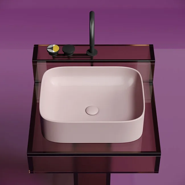 Накладная раковина Ceramicanova Element CN6052MP розовая матовая Sancos — Оригинал
