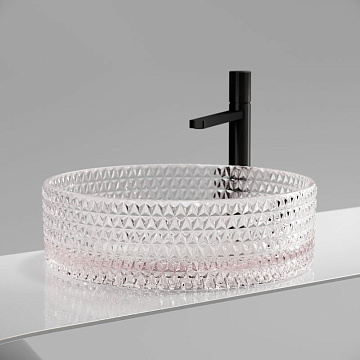 Накладная раковина Ceramicanova Cristal CN6061 розовая